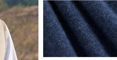 Men's Merino Alcantara Trim Gilet