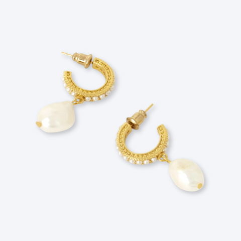 Ashiana London Meera Pearl Earrings