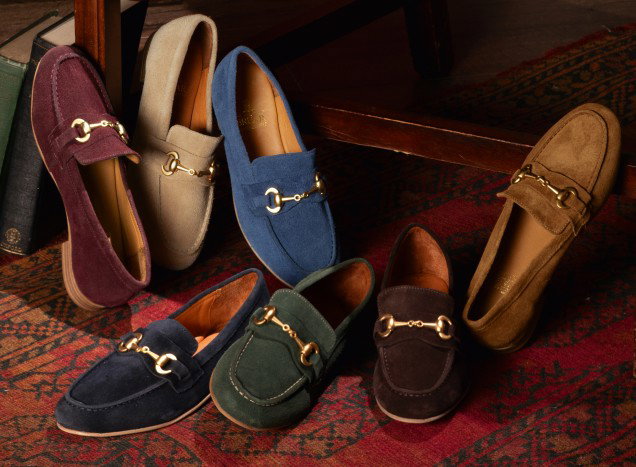 Ladies Suede Penny Loafers