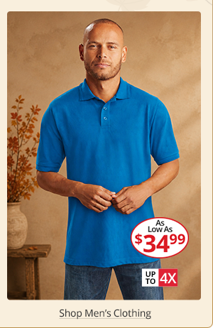 2-Pack Men’s Polo Shirt. As low as $34.99. Shop Men’s Clothing.