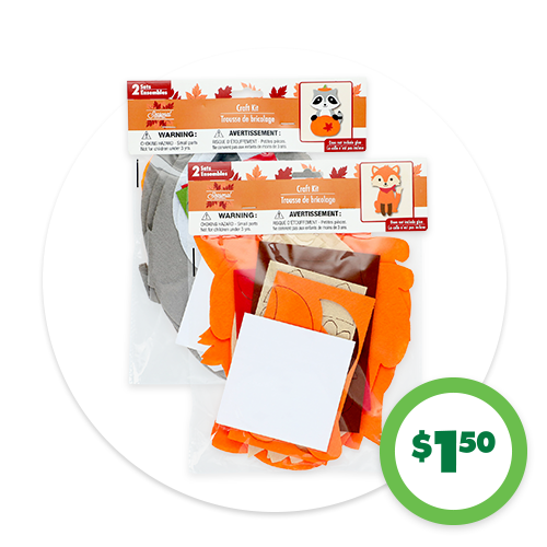 $1.50 2-pc. Felt Craft Kits, 1-ct.
