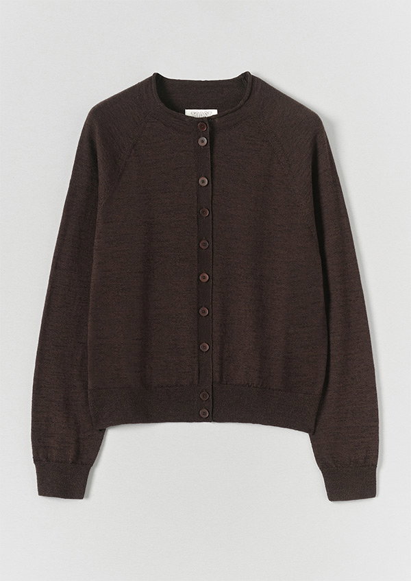 Fine Wool Cotton Cardigan