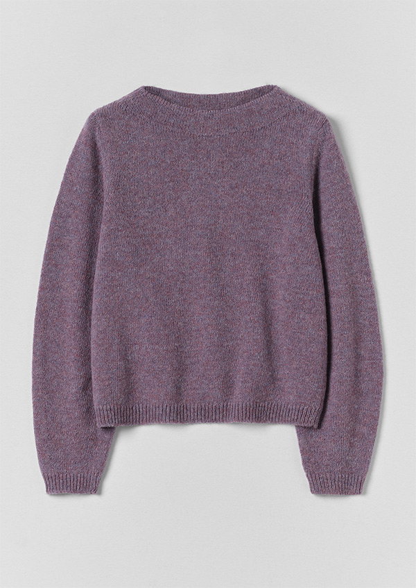 Boat Neck Wool Sweater