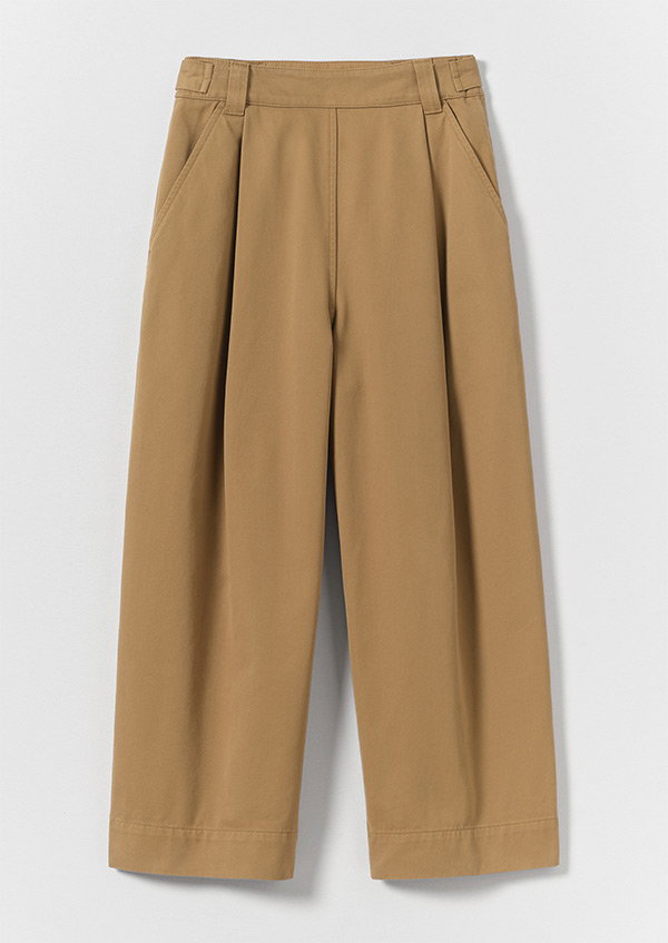 Cotton Pleat Front Trousers