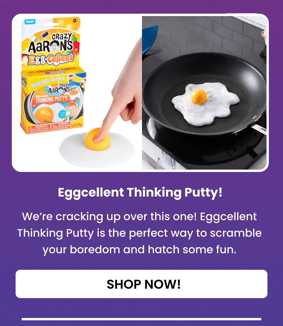 Eggcellent Thinking Putty by Crazy Aaron's