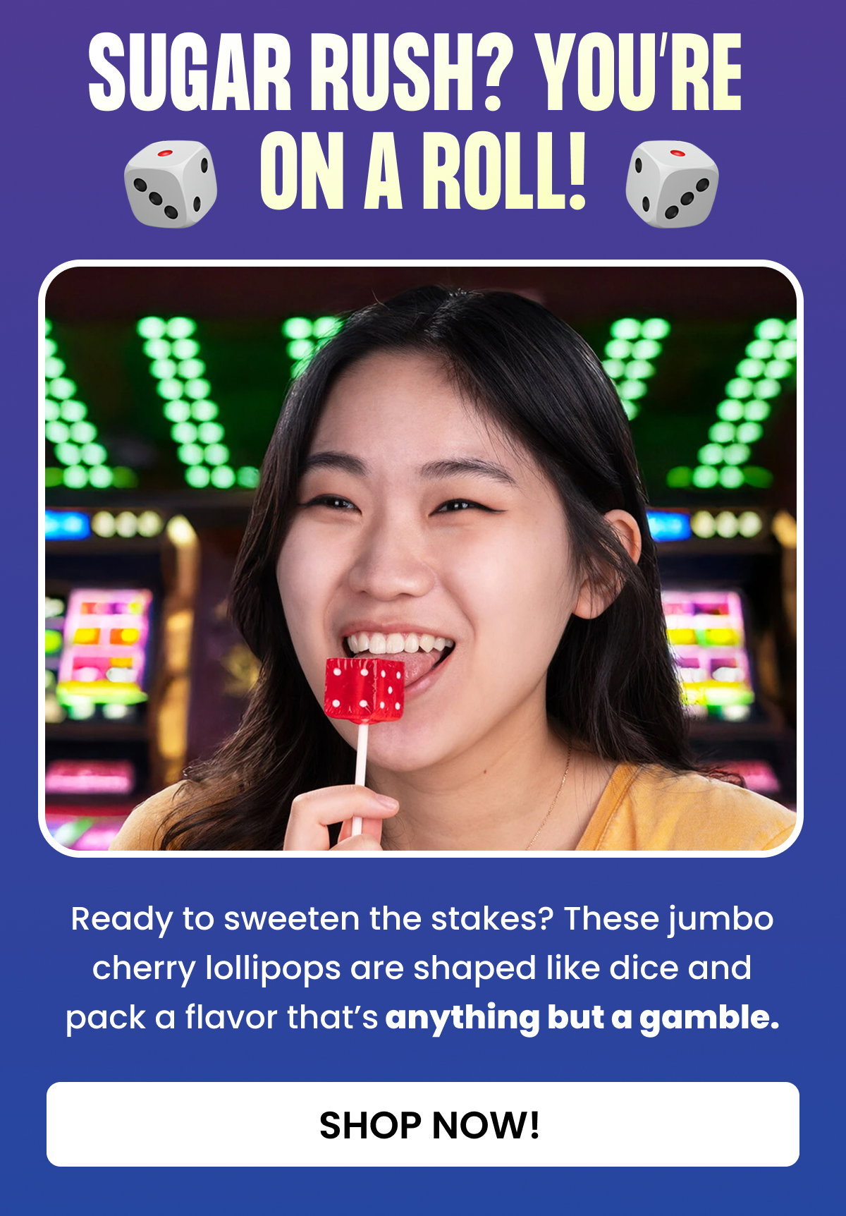 Dice Pops Lollipop