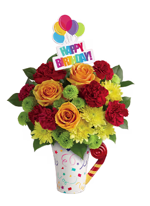 Your Wish Is Granted Birthday Cake Bouquet
