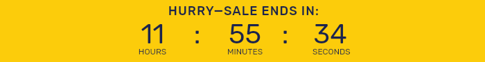 Countdown timer for After Hours Flash Sale.