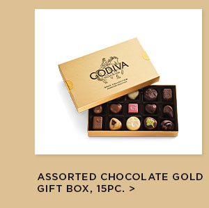 Assorted Chocolate Gold Gift Box, 15pc.