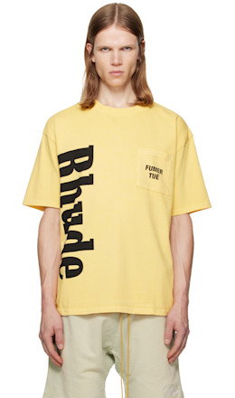 Yellow 'Rhude' Logo Pocket T-shirt - Rhude