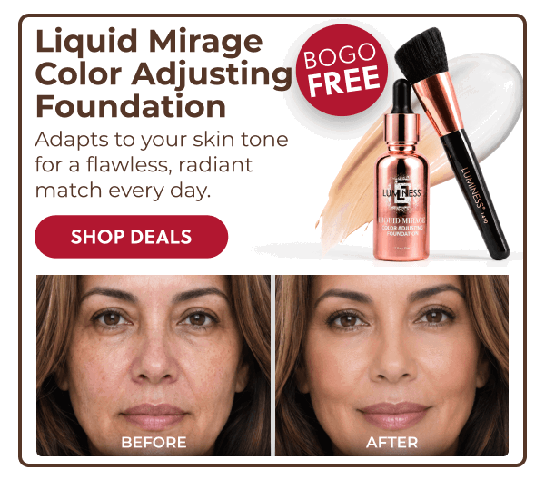 LIQUID MIRAGE COLOR ADJUSTING FOUNDATION: Adapts to your skin tone for flawless, radiant match every day.