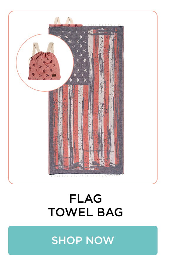 FLAG TOWEL BAG [[SHOP NOW]]