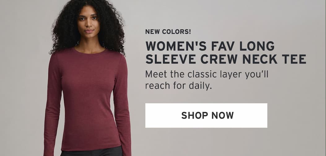 Women's Fav Long Sleeve Crew Neck Tee