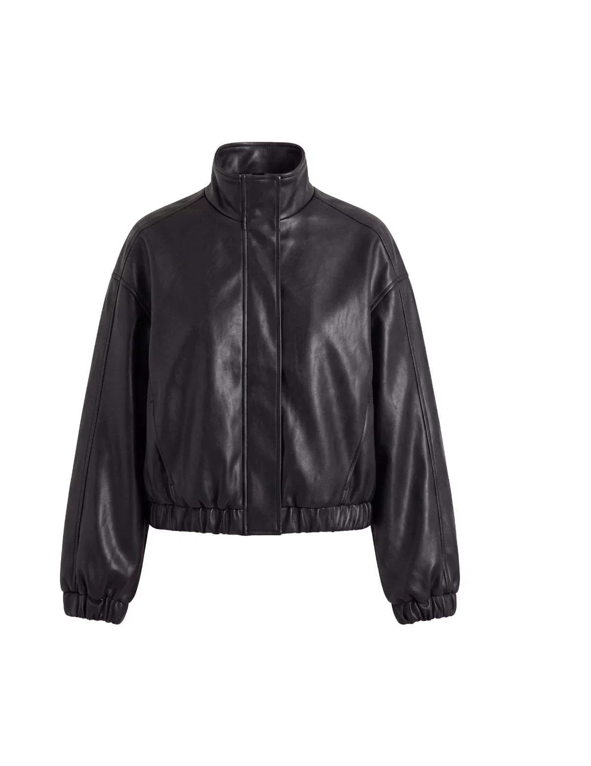 Brynn Faux Leather Bomber Jacket