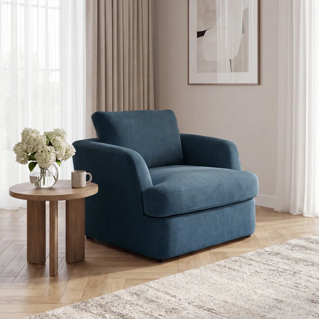 Alameda Velvet Barrel Chair