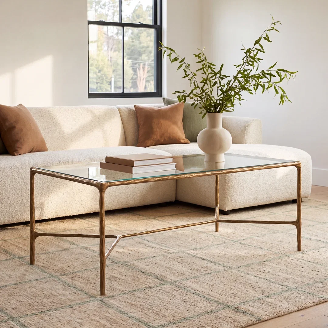 Evelynn 40" Glass Coffee Table