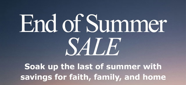 End of Summer Sale