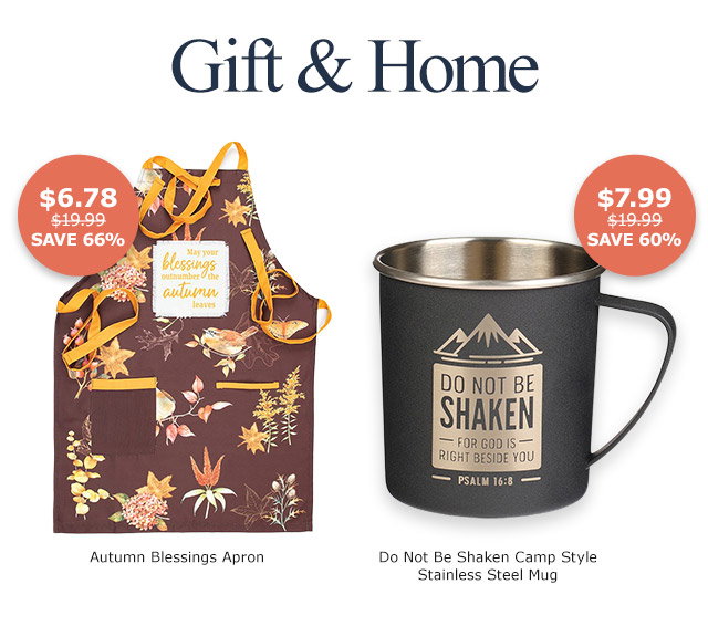 Gift | Autumn Blessings Apron | Do Not Be Shaken Camp Style Mug