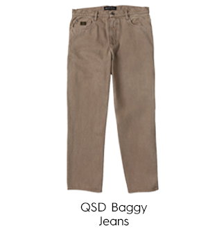 QSD Baggy Jeans - Relaxed, baggy cut, classic 5-pocket storage, and sturdy belt loops built to handle repeated wear.