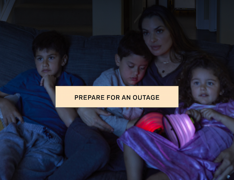 Prepare for a power outage
