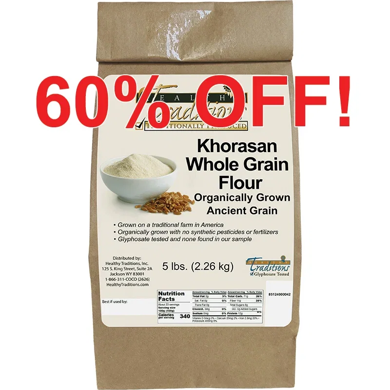 Image of Khorasan Whole Grain Flour - 5 lb. Bag
