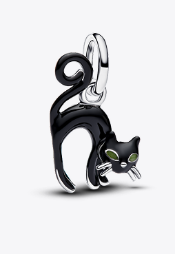 Black Cat Dangle Charm 