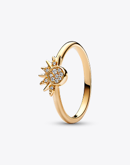 Celestial Sparkling Sun Ring