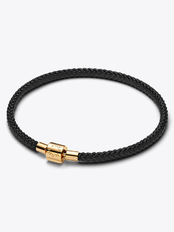 Shimmering Black Cord Bracelet