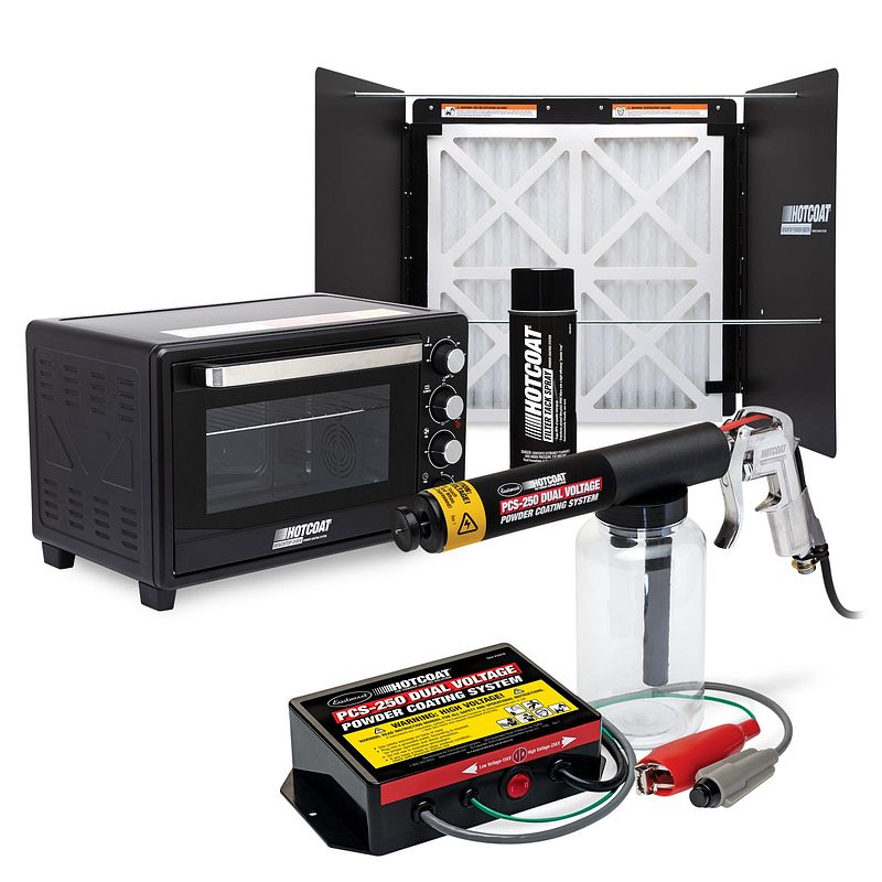 HotCoat PCS-250® BenchTop Booth And Oven Powdercoating Kit
