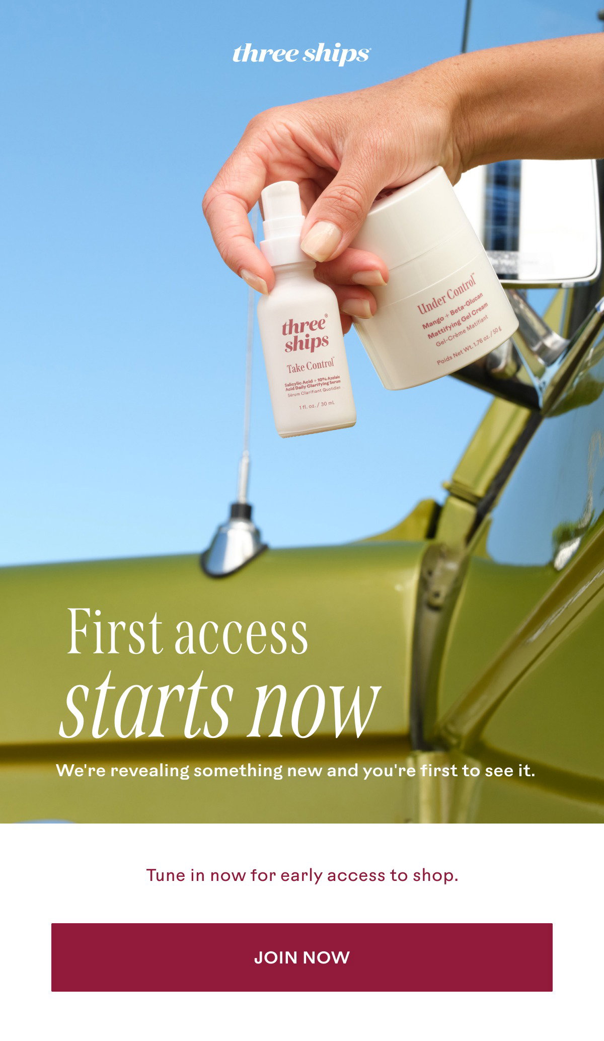 First access starts now!