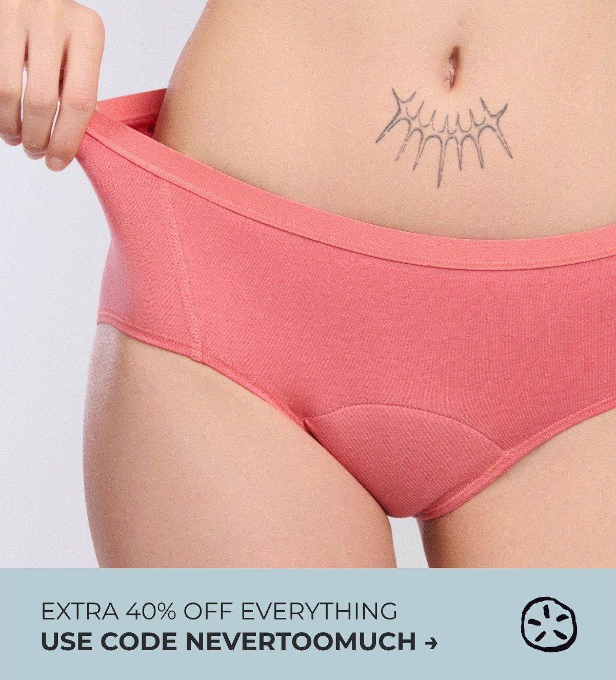 TAKE AN EXTRA 40% OFF EVERYTHING WITH CODE NEVERTOOMUCH