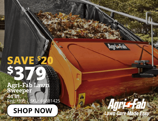 agri-fab lawn sweeper