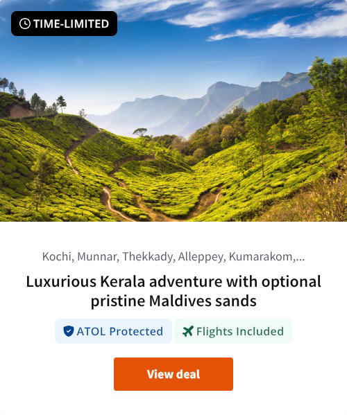 Luxurious Kerala adventure with optional pristine Maldives sands