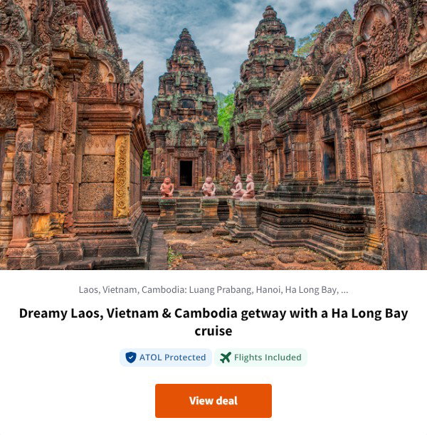 Dreamy Laos, Vietnam & Cambodia getway with a Ha Long Bay cruise
