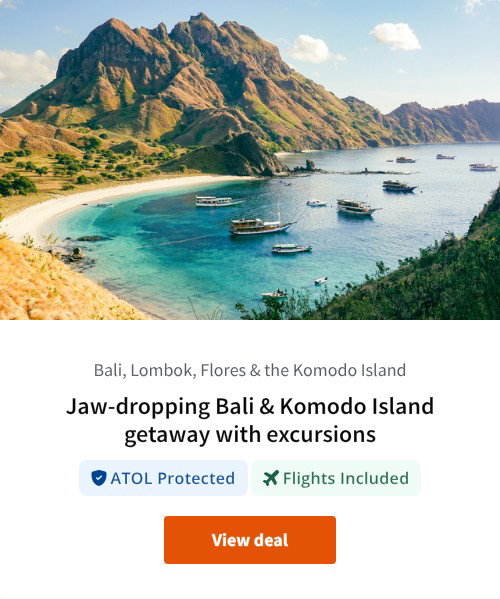 Jaw-dropping Bali &amp; Komodo Island getaway with excursions