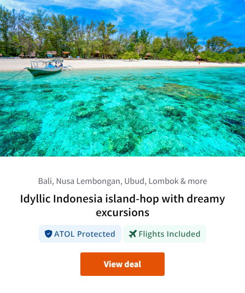 Idyllic Indonesia island-hop with dreamy excursions