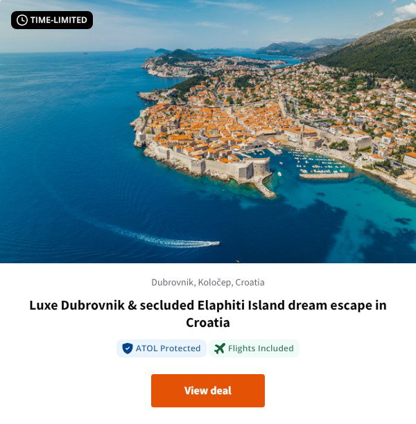 Luxe Dubrovnik & secluded Elaphiti Island dream escape in Croatia