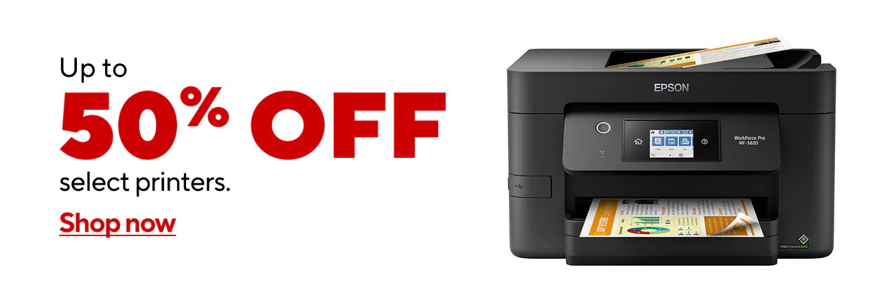 Up to 50% off Select Printers