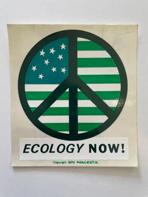 Ecology Now! Vintage 1970 Sticker