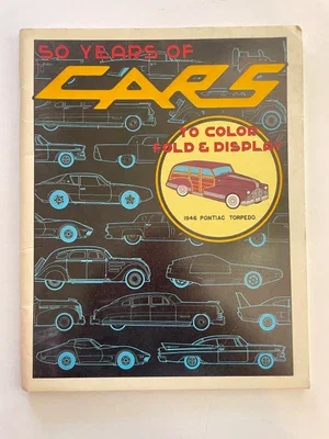 50 Years of Cars to Color, Fold & Display