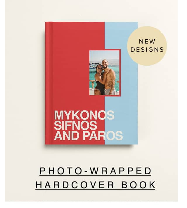 Photowrapped hardcover book