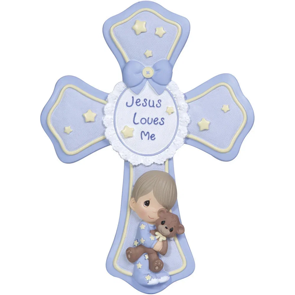 Image of Jesus Loves Me Cross With Stand, Boy