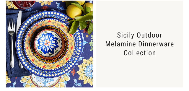 Sicily Outdoor Melamine Dinnerware Collection