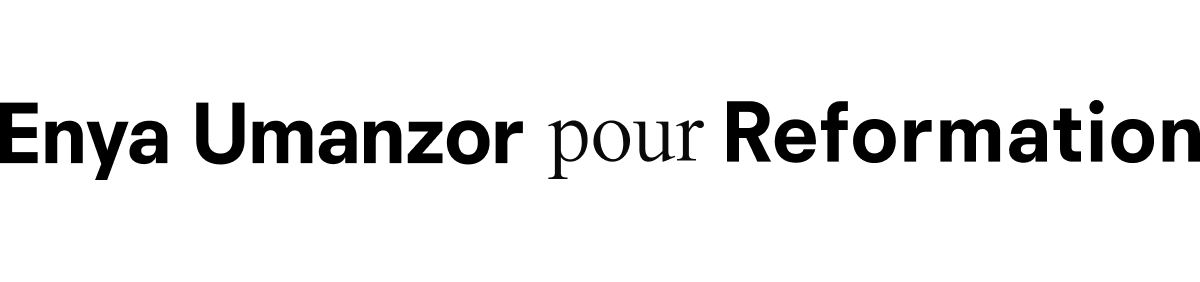 Enya Umanzor pour Reformation