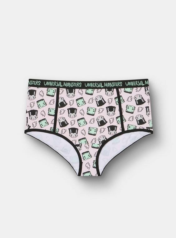 Monsters Mid-Rise Cotton Brief Panty