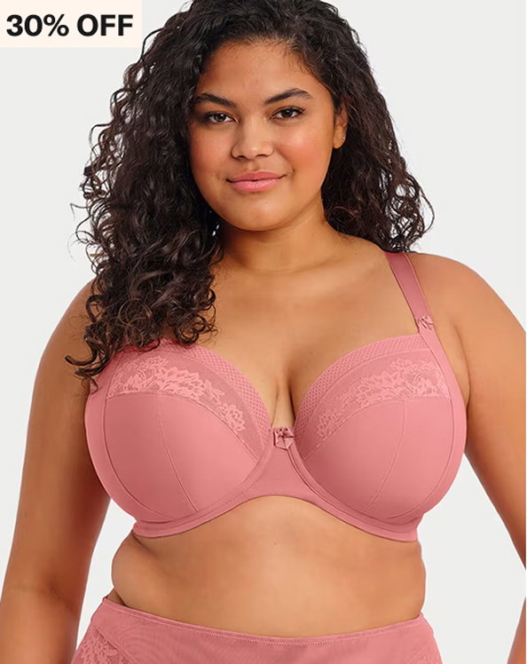 Elomi Nerina Plunge Bra Color: Dusty Rose