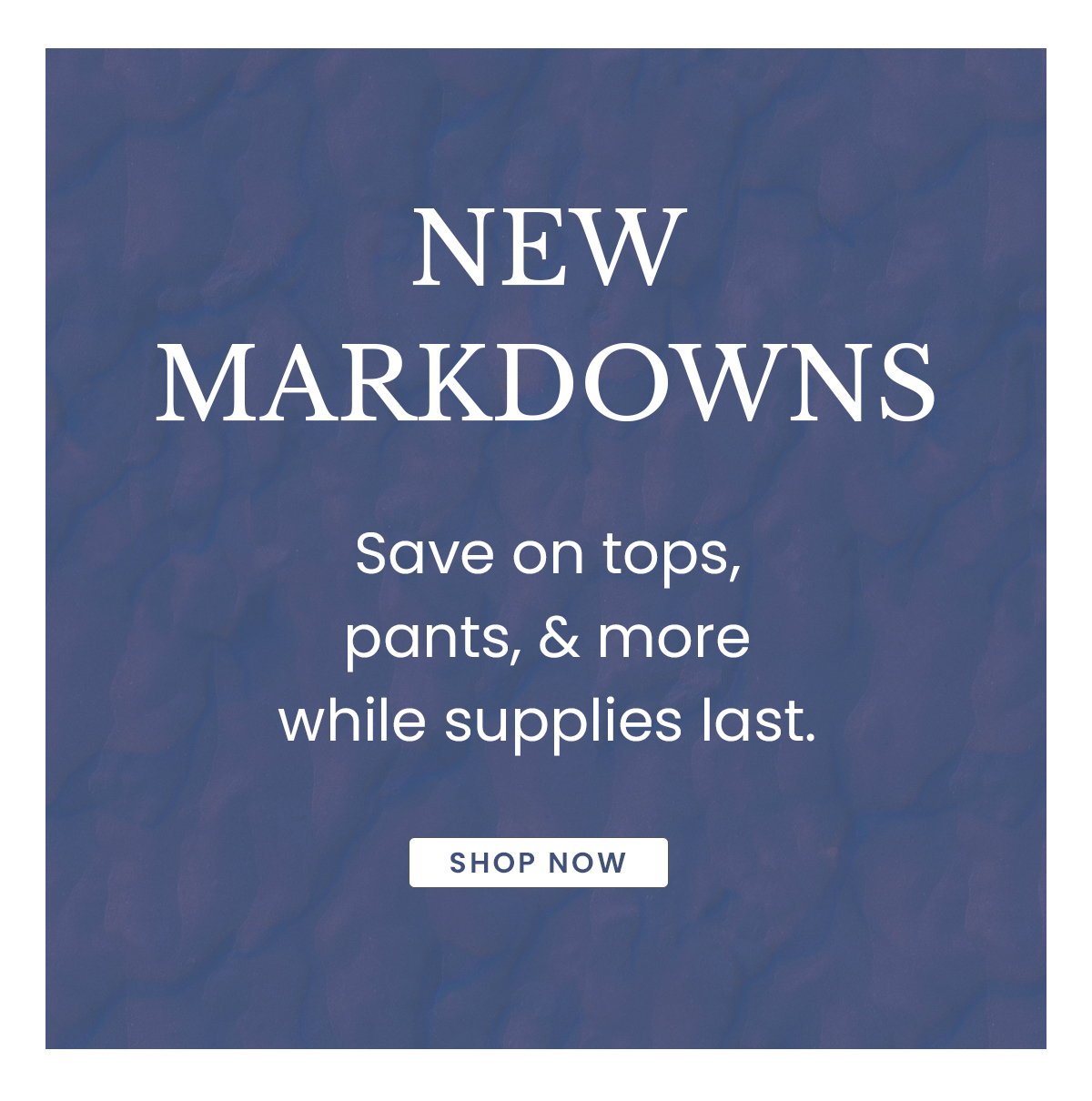 New Markdowns