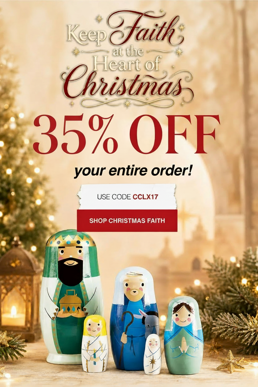 Christmas sale: 35% off with code CCLX17. Shop Christmas Faith.