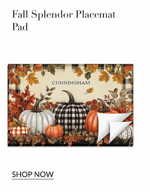Fall splendor placemat pad