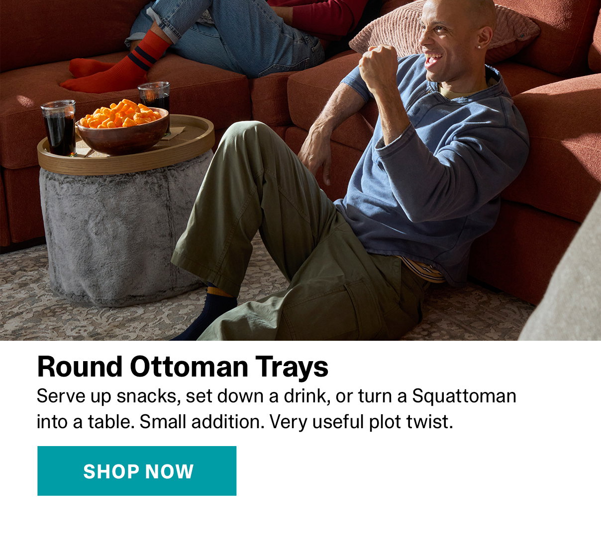 New Round Ottoman Trays | SHOP NOW >>